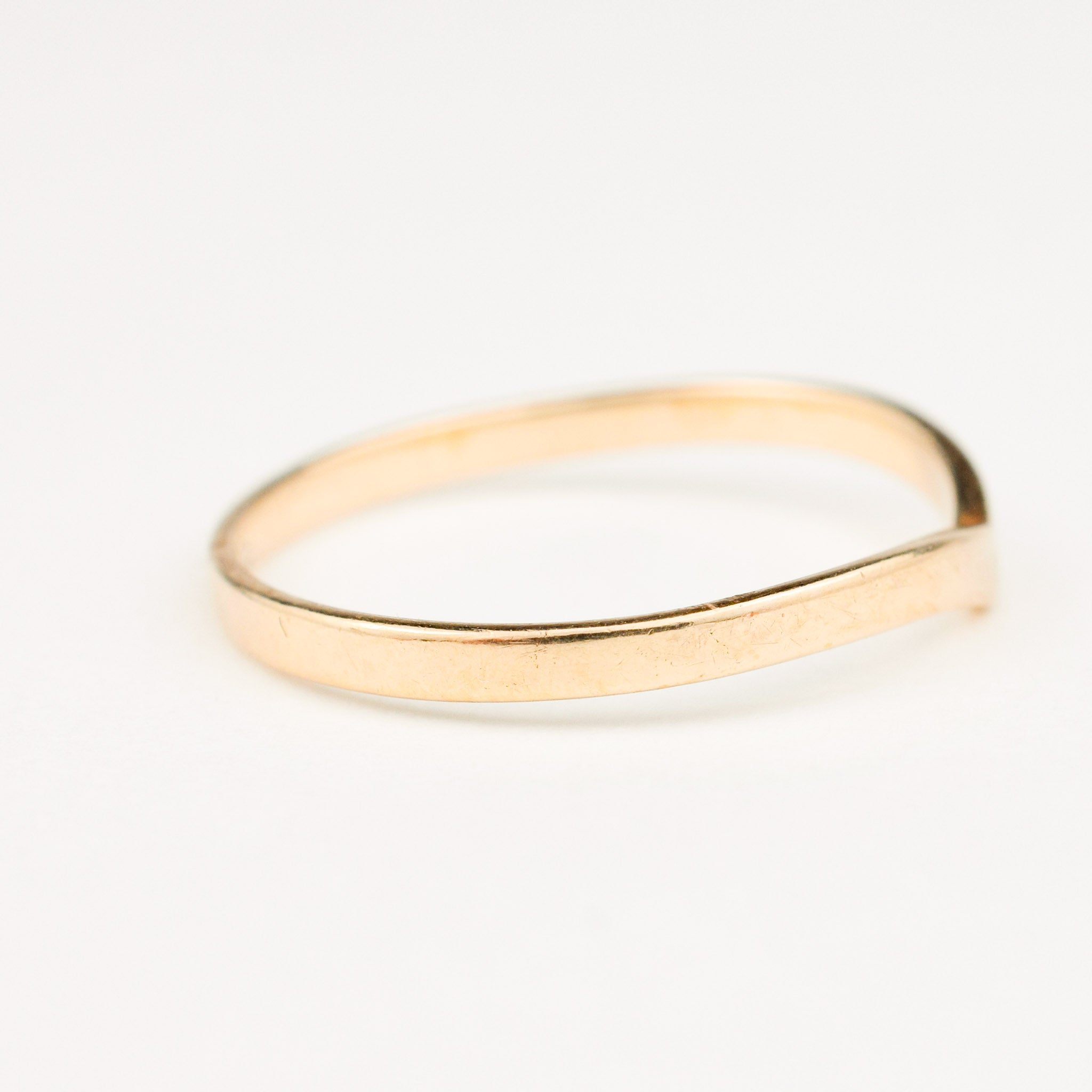 vintage 14k gold wishbone ring