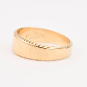 6.2mm Tapered vintage Gold Band