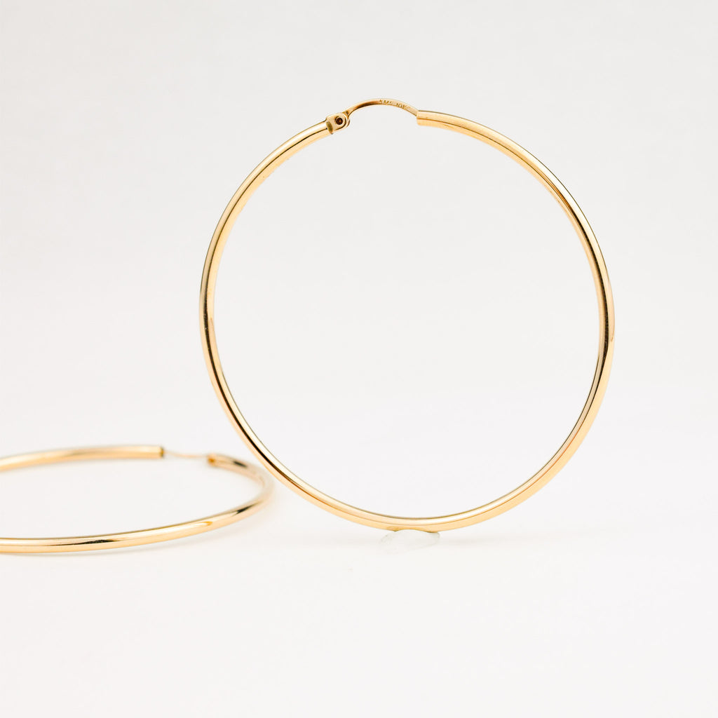 Extra Large Gold Hoops – Folklor