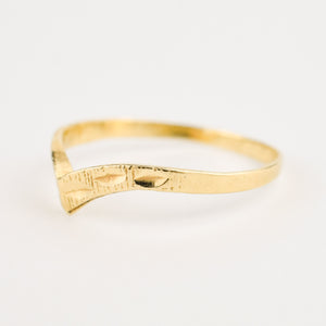 Chevron Gold Ring