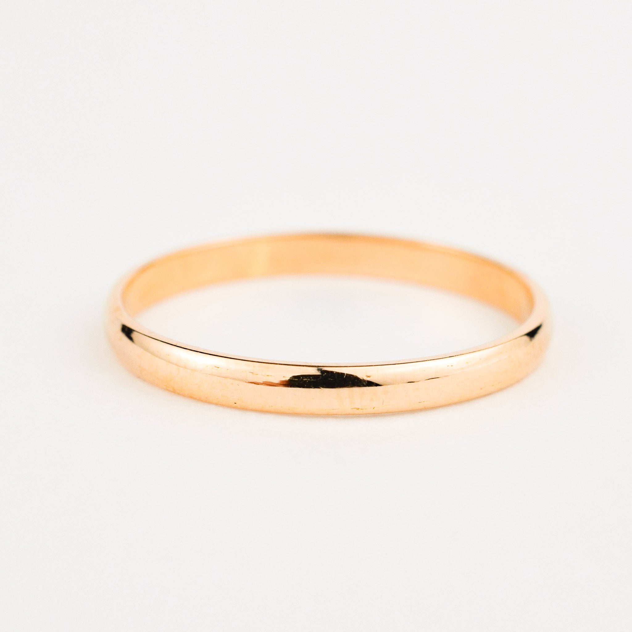 vintage 18k gold 2.3mm band, vintage wedding band 