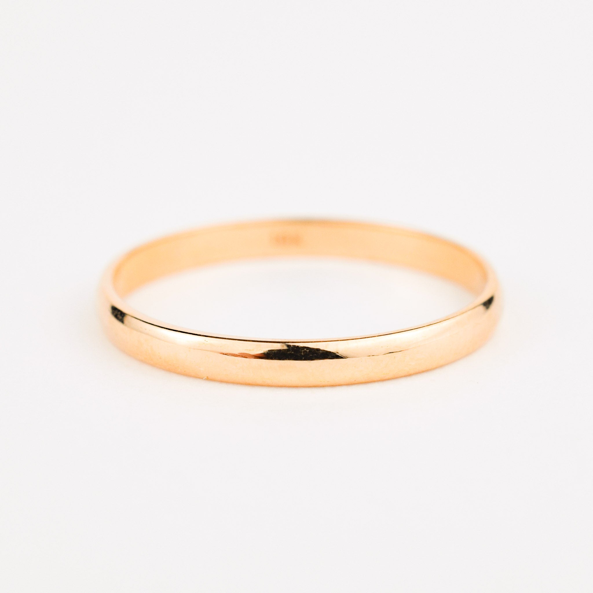 vintage 18k gold 2.3mm band, vintage wedding band 