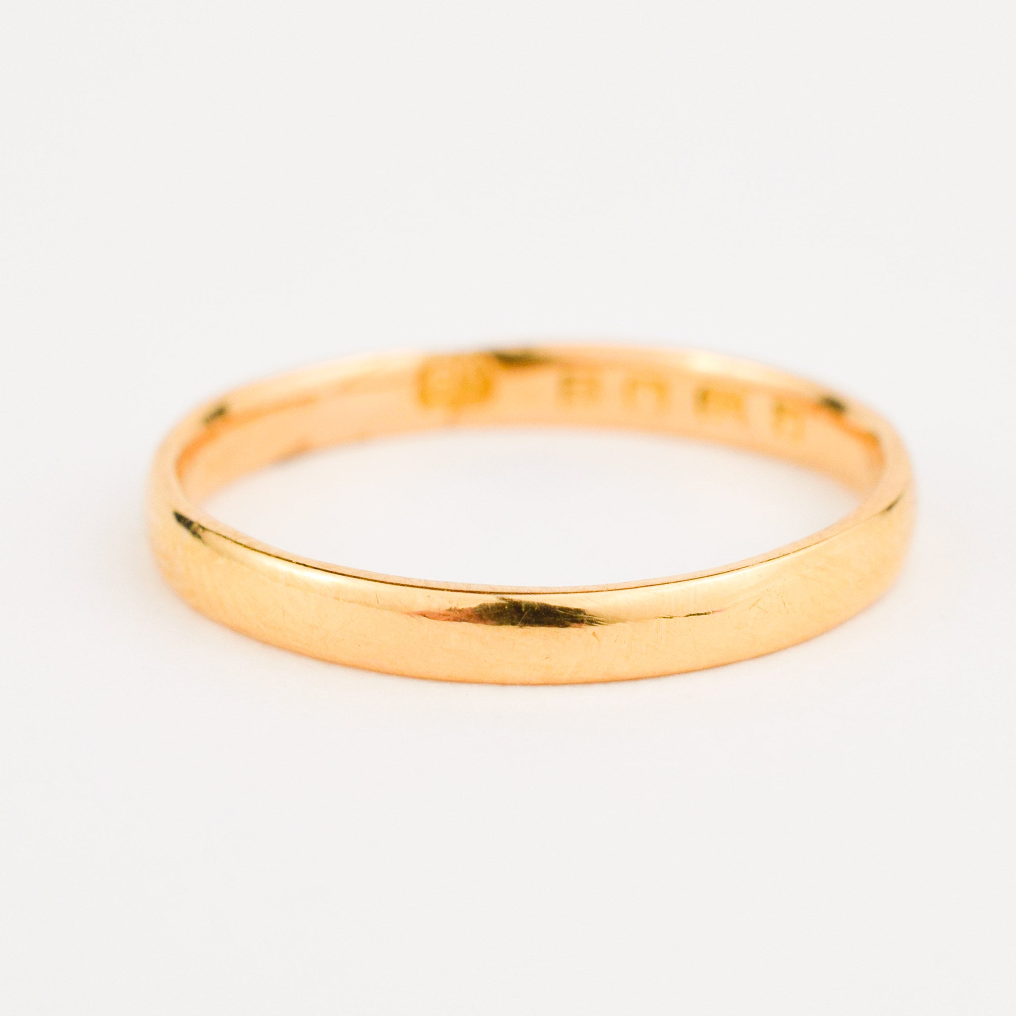Antique birmingham 22k gold band 