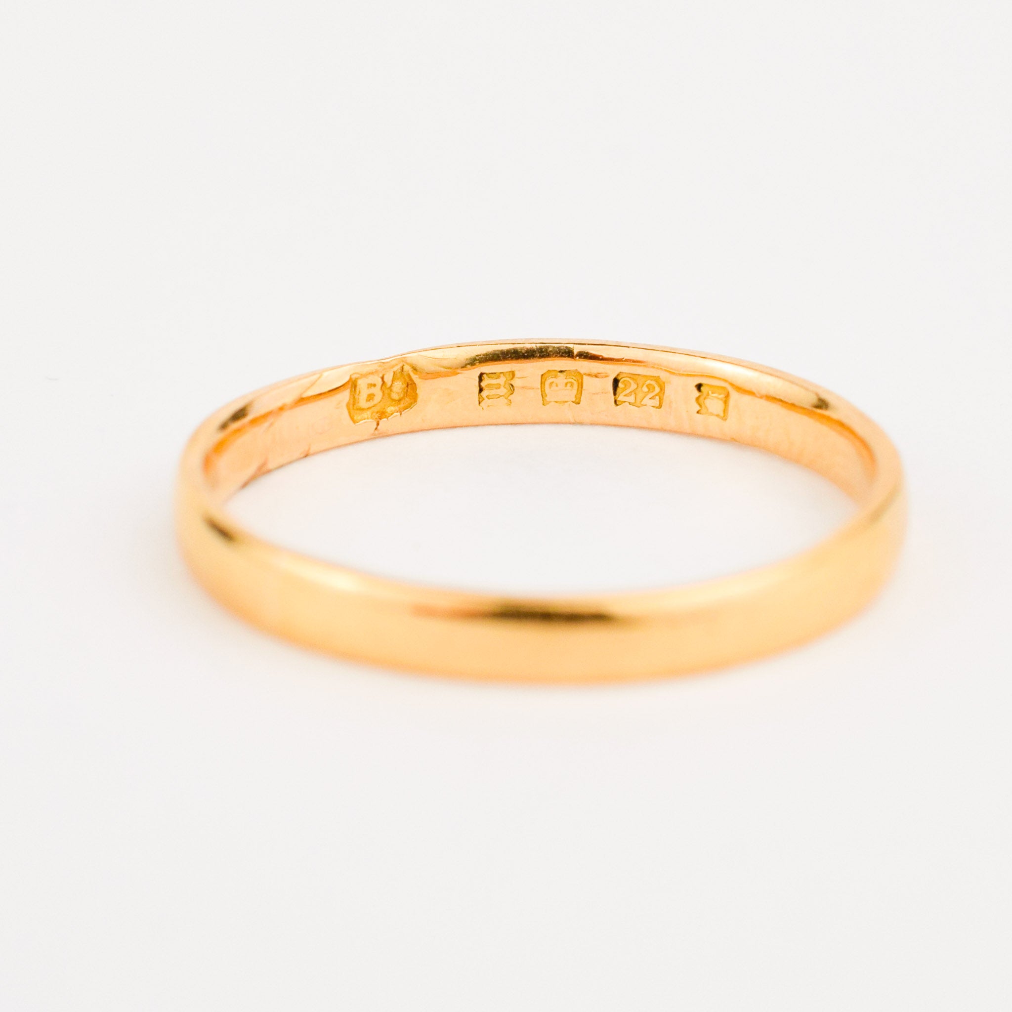 Antique birmingham 22k gold band 