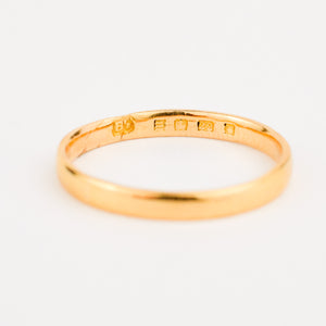 Antique birmingham 22k gold band 