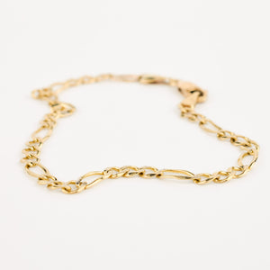 vintage gold figaro bracelet 
