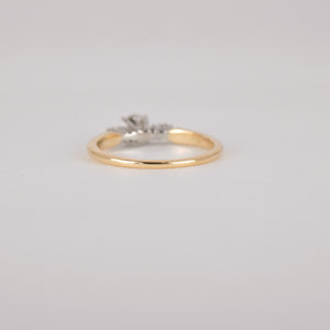 vintage gold birks diamond trilogy ring, folklor