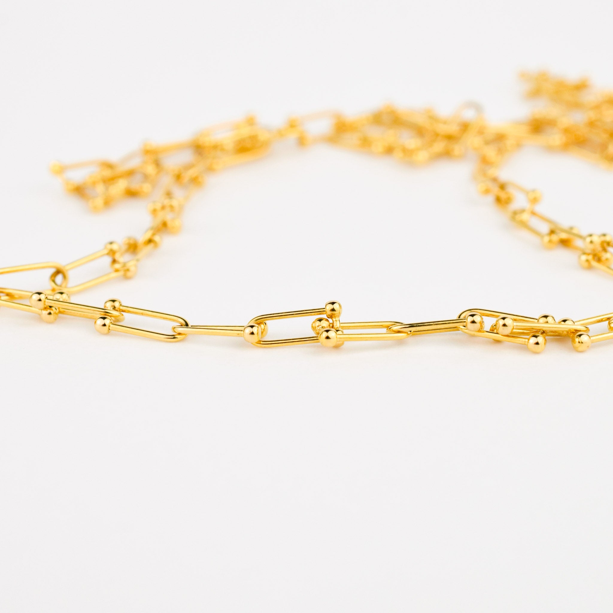 18k tiffany link chain necklace