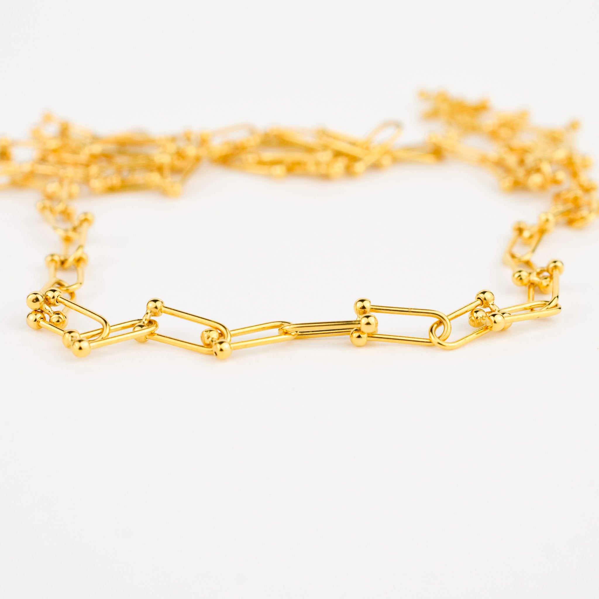 18k tiffany link chain necklace