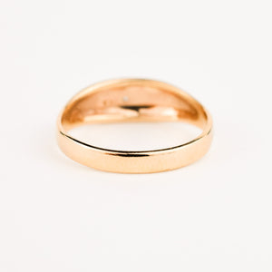 vintage gold diamond starburst ring