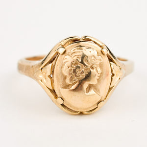 Gold Cameo Ring – Folklor - Main Image