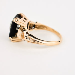 antique onyx and diamond ring 