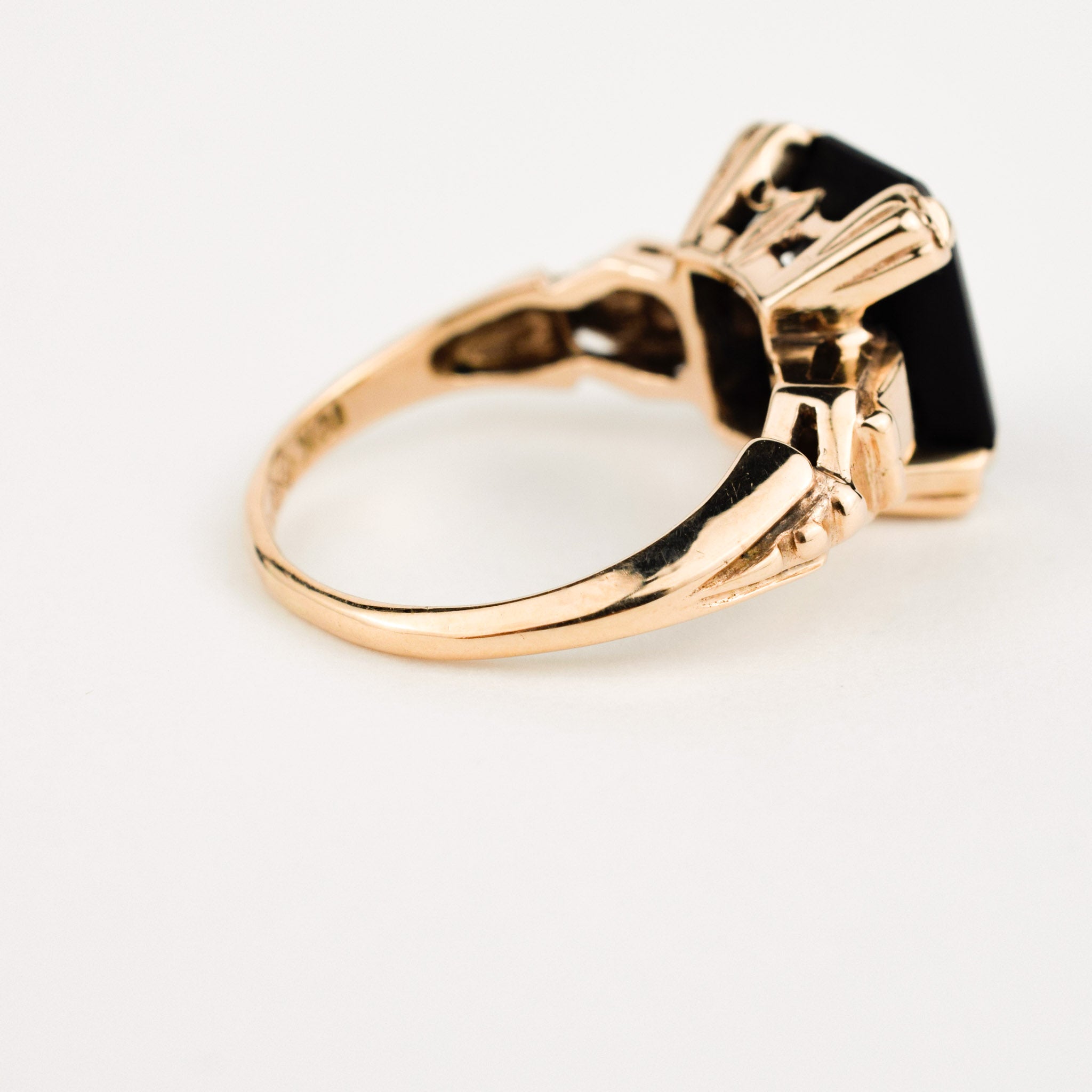 antique onyx and diamond ring 