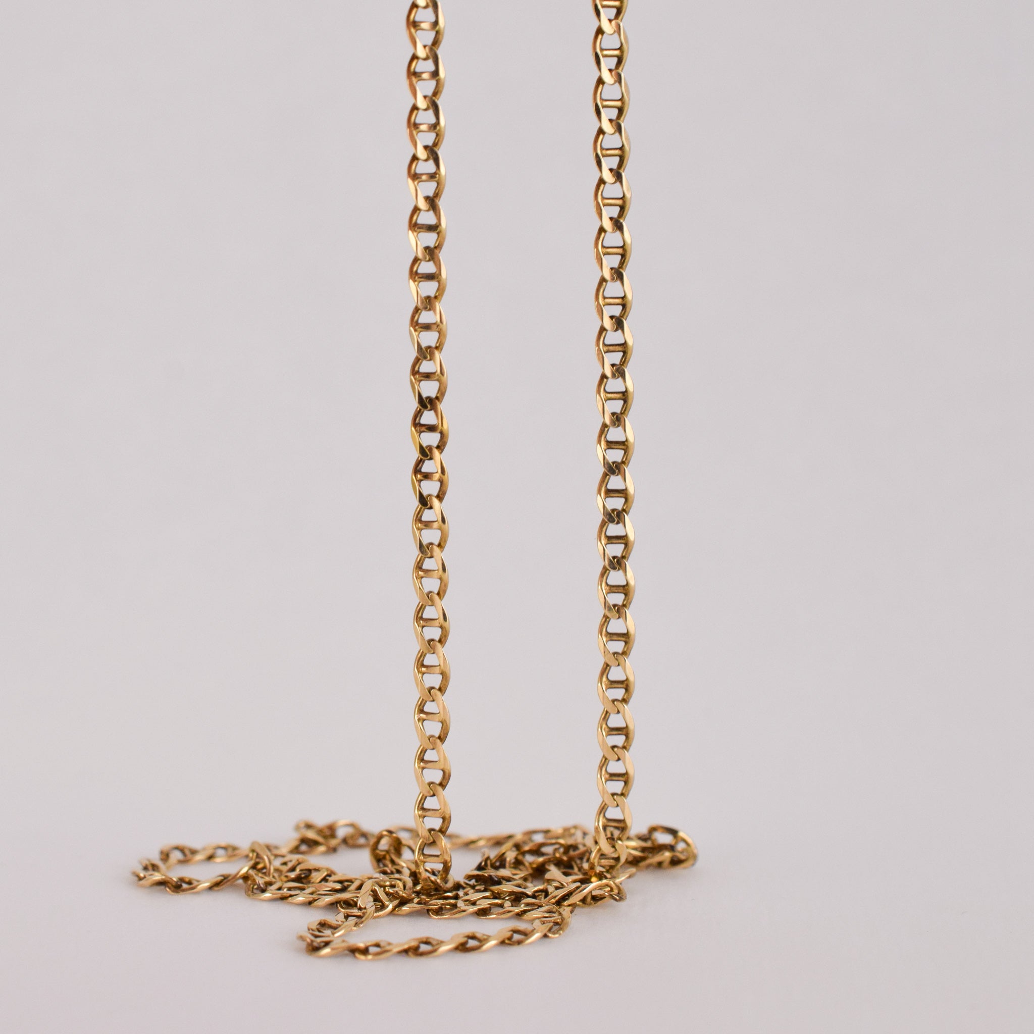 vintage mariner link chain necklace, folklor