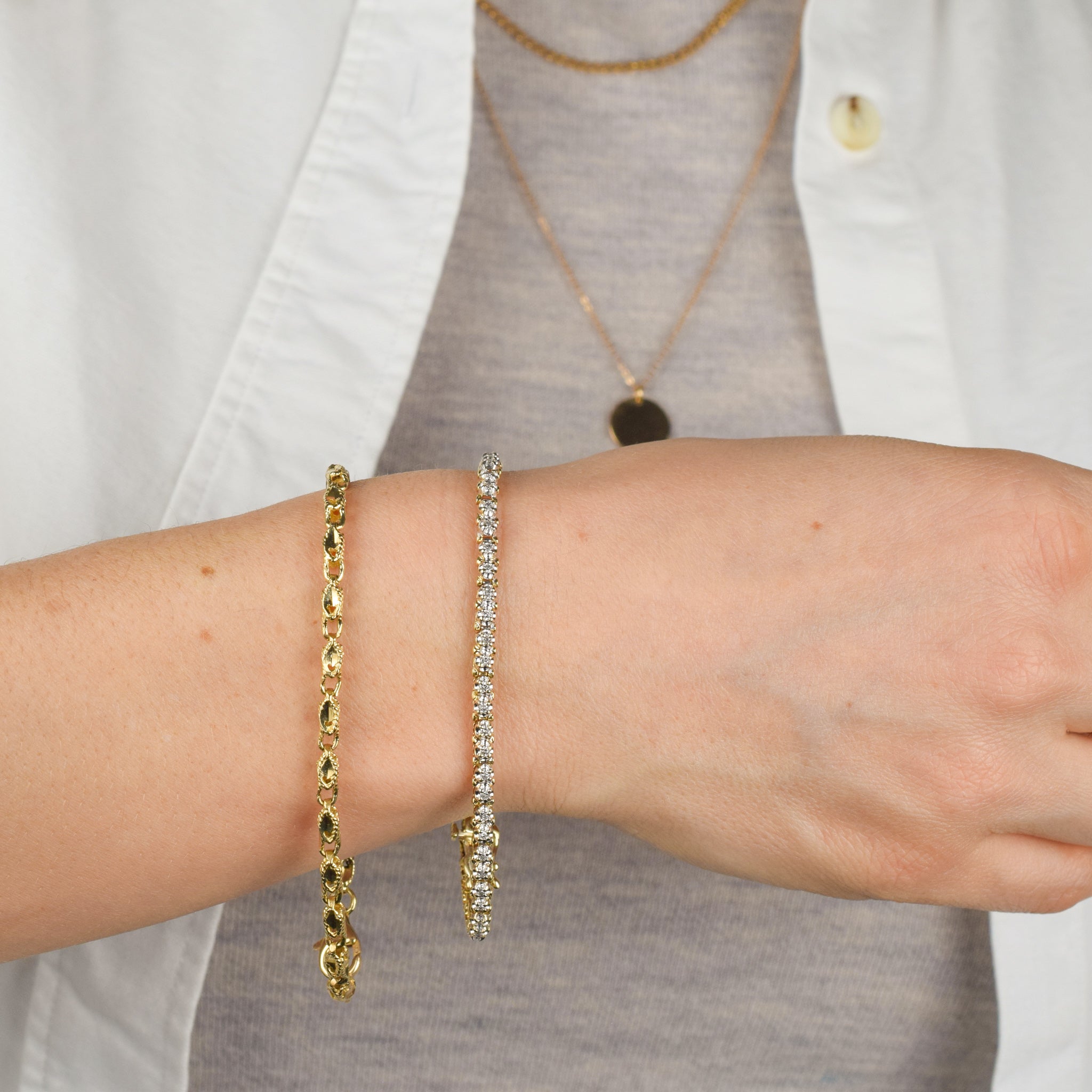 vintage gold nugget bracelet, folklor