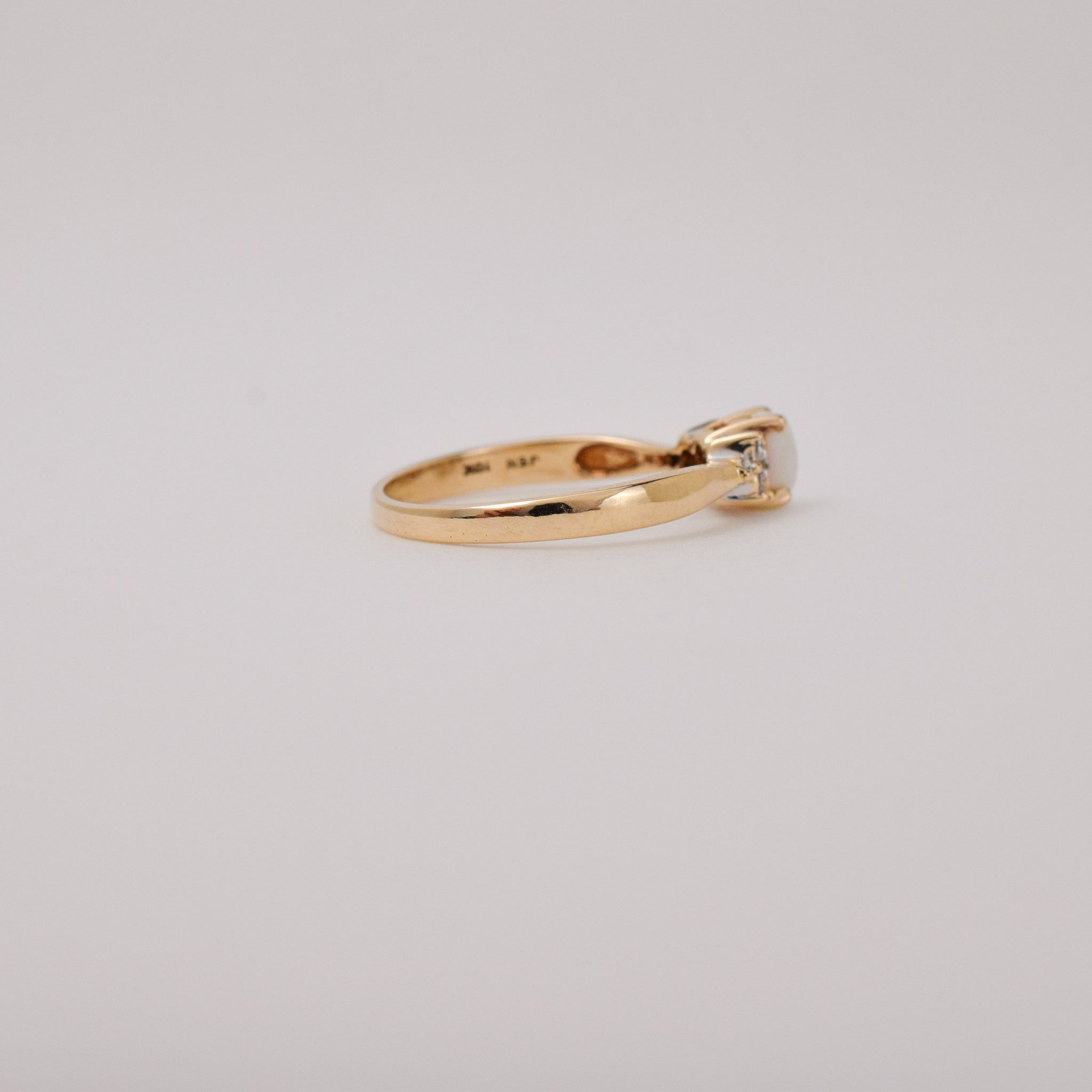 vintage opal and diamond ring, folklor