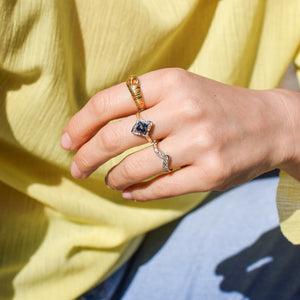 Diamond Wishbone Ring (10k)
