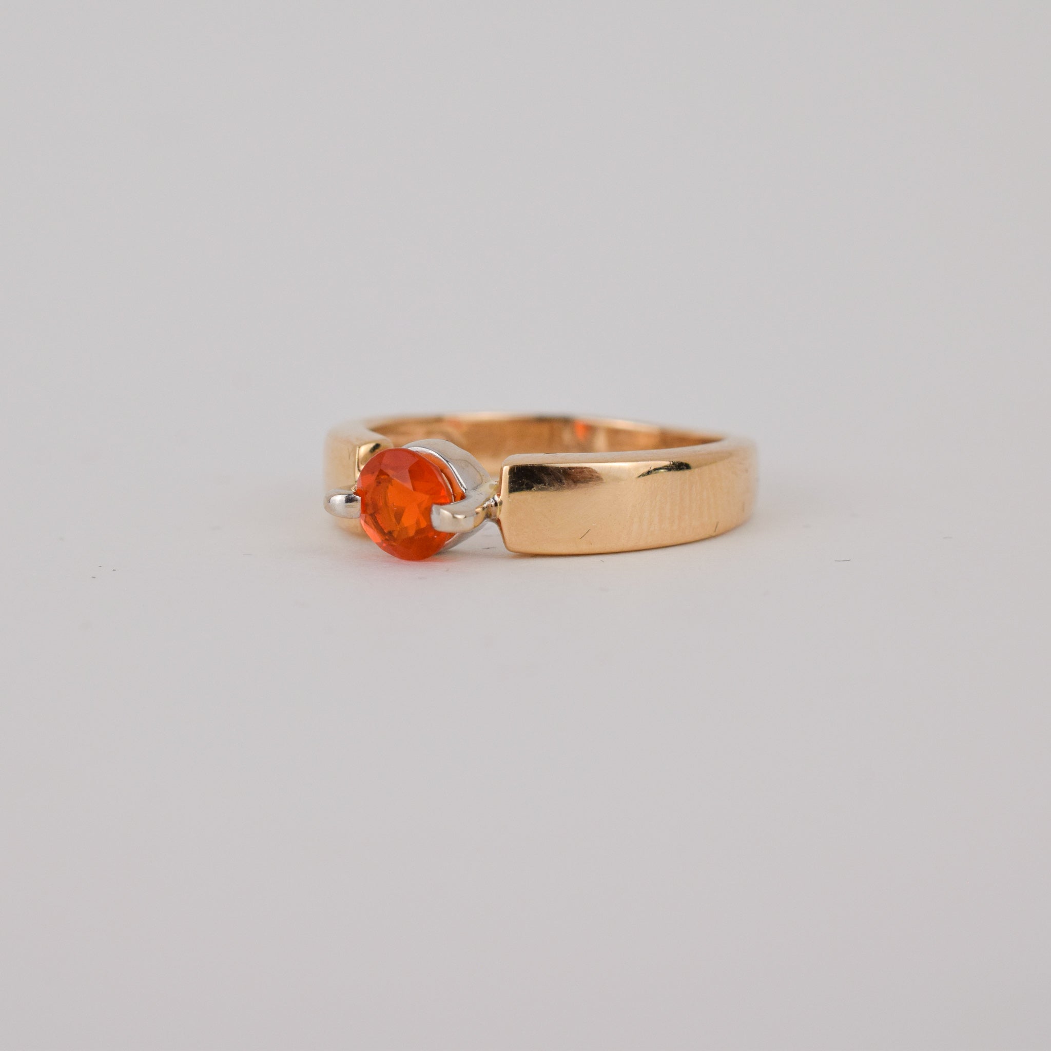 vintage gold fire opal ring, folklor