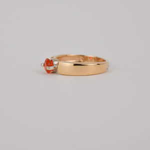 vintage gold fire opal ring, folklor