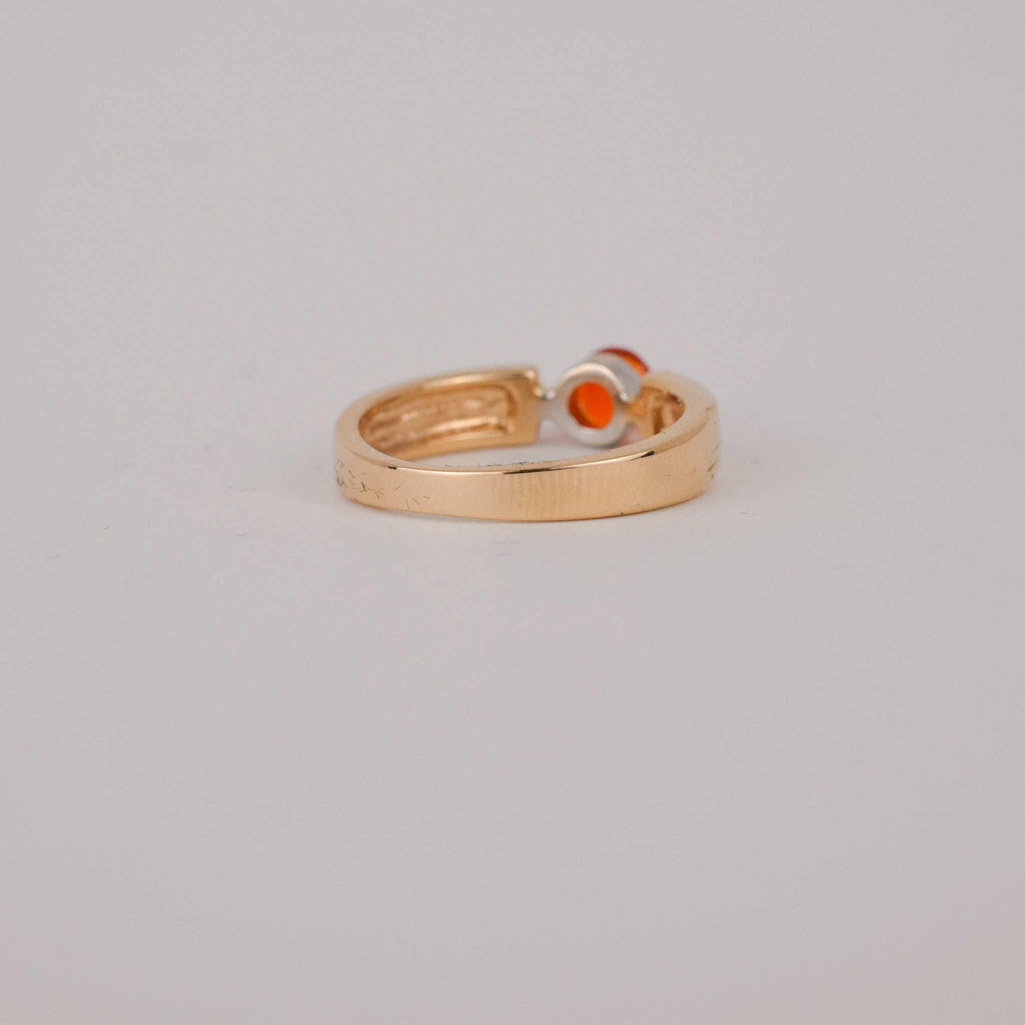 vintage gold fire opal ring, folklor