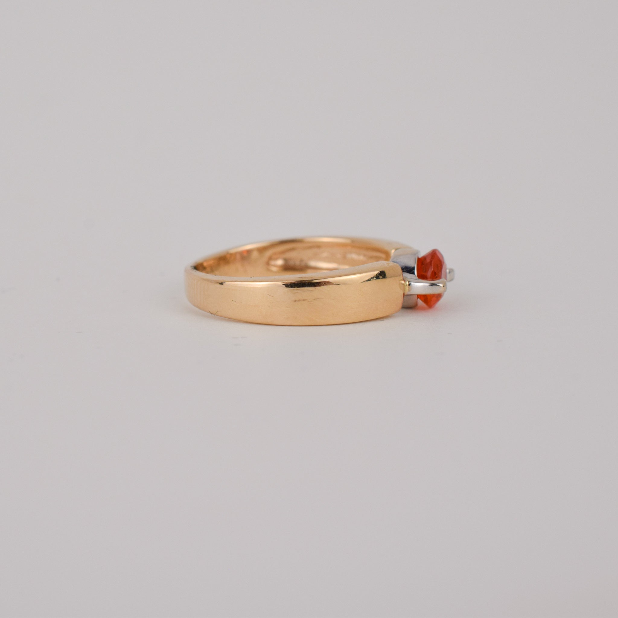 vintage gold fire opal ring, folklor