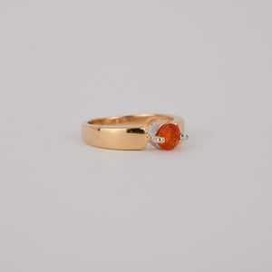 vintage gold fire opal ring, folklor