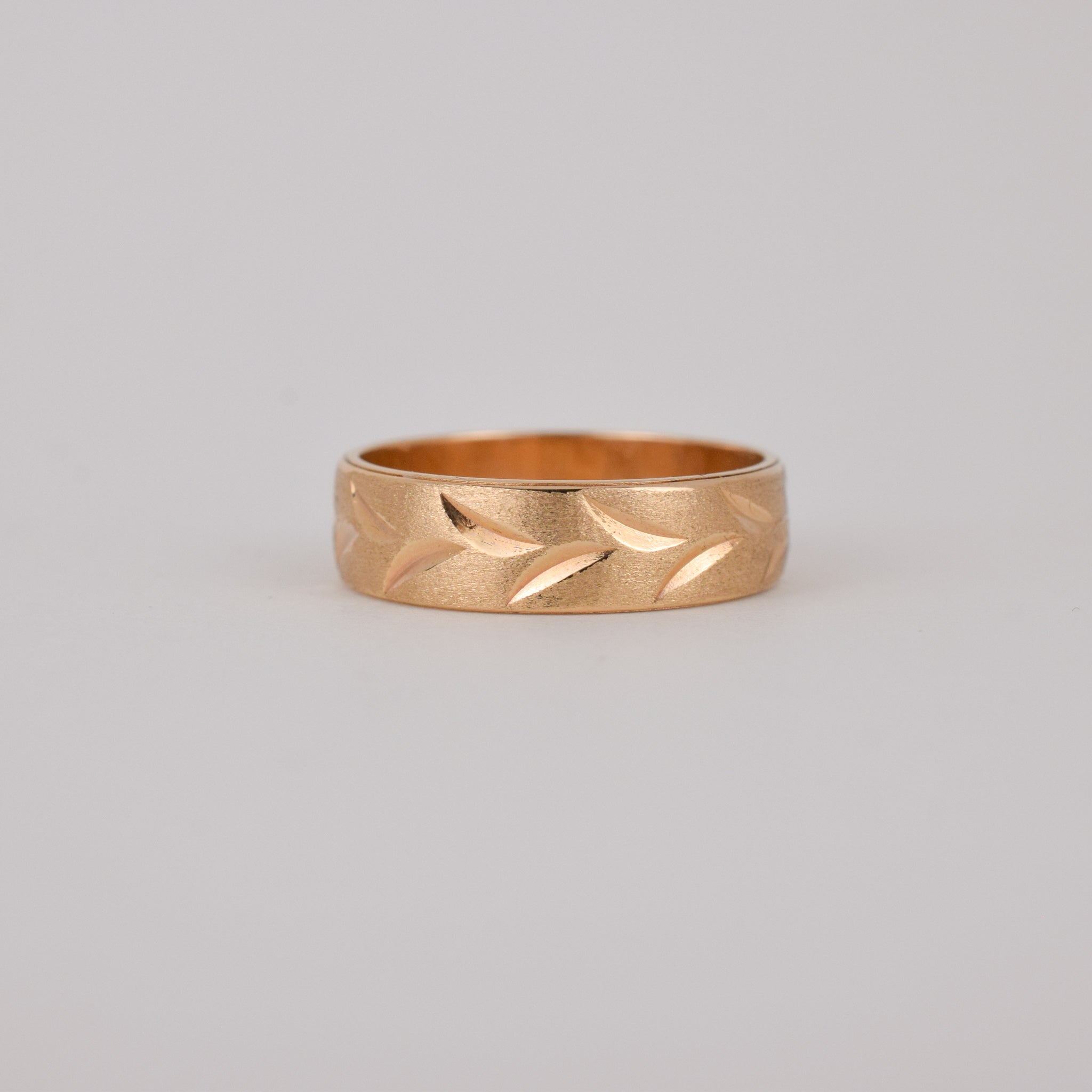 vintage brushed gold band, folklor