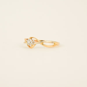 Infinity Gold & Diamond Ring (10k)