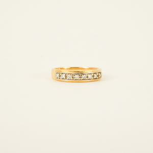 vintage gold and diamond band, folklor