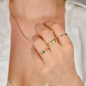 vintage gold and diamond starburst ring, folklor