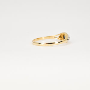Heavenly Sapphire and Diamond Ring (14k)
