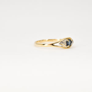 Heavenly Sapphire and Diamond Ring (14k)