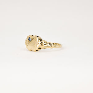 Sapphire Signet Ring (10k)