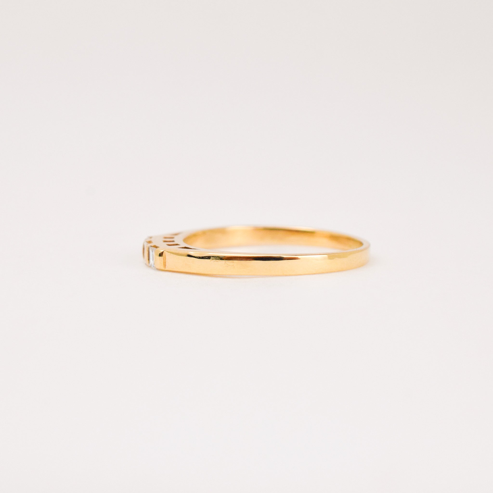 Trifecta Baguette Diamond Band (14k)