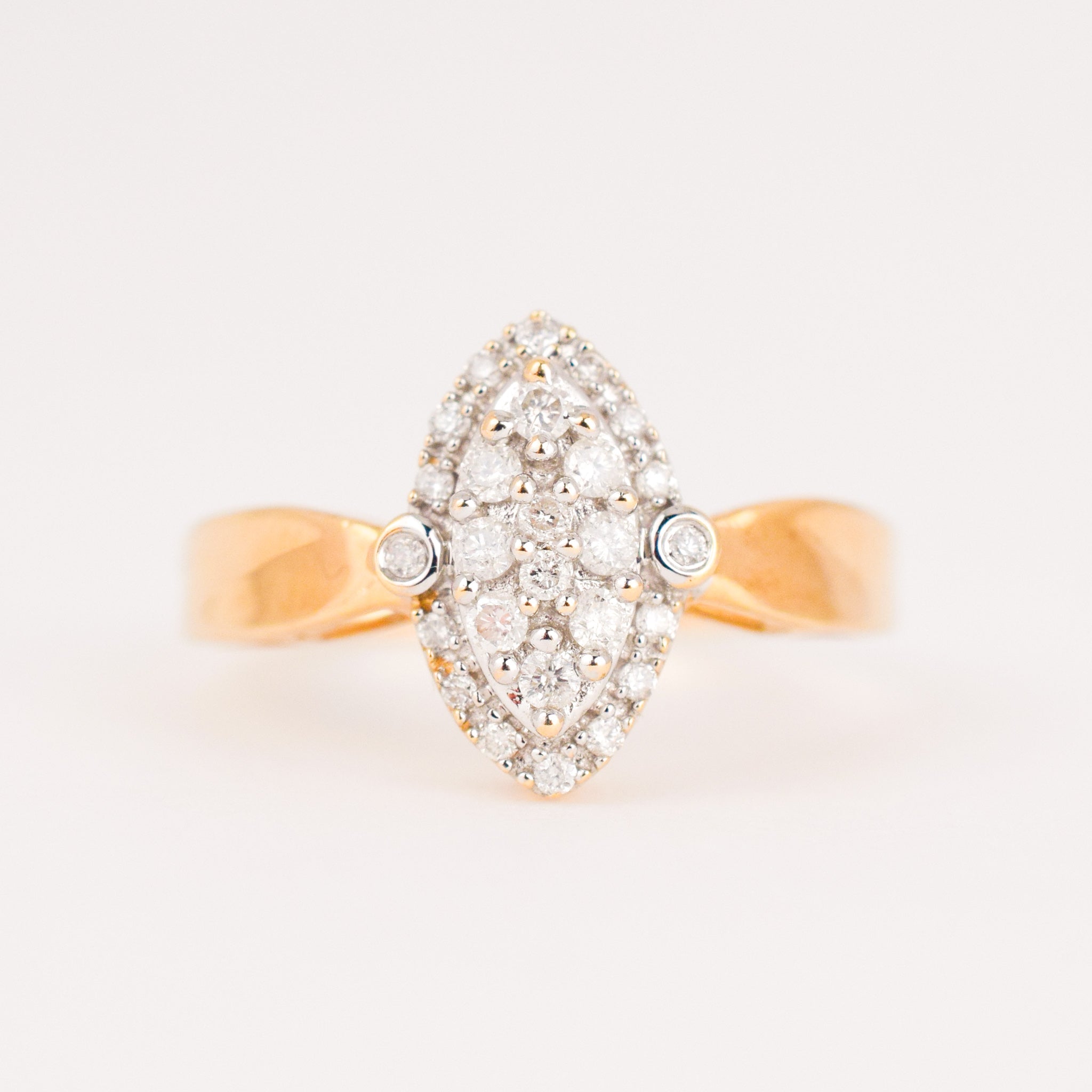 Diamond Navette Ring (10k)