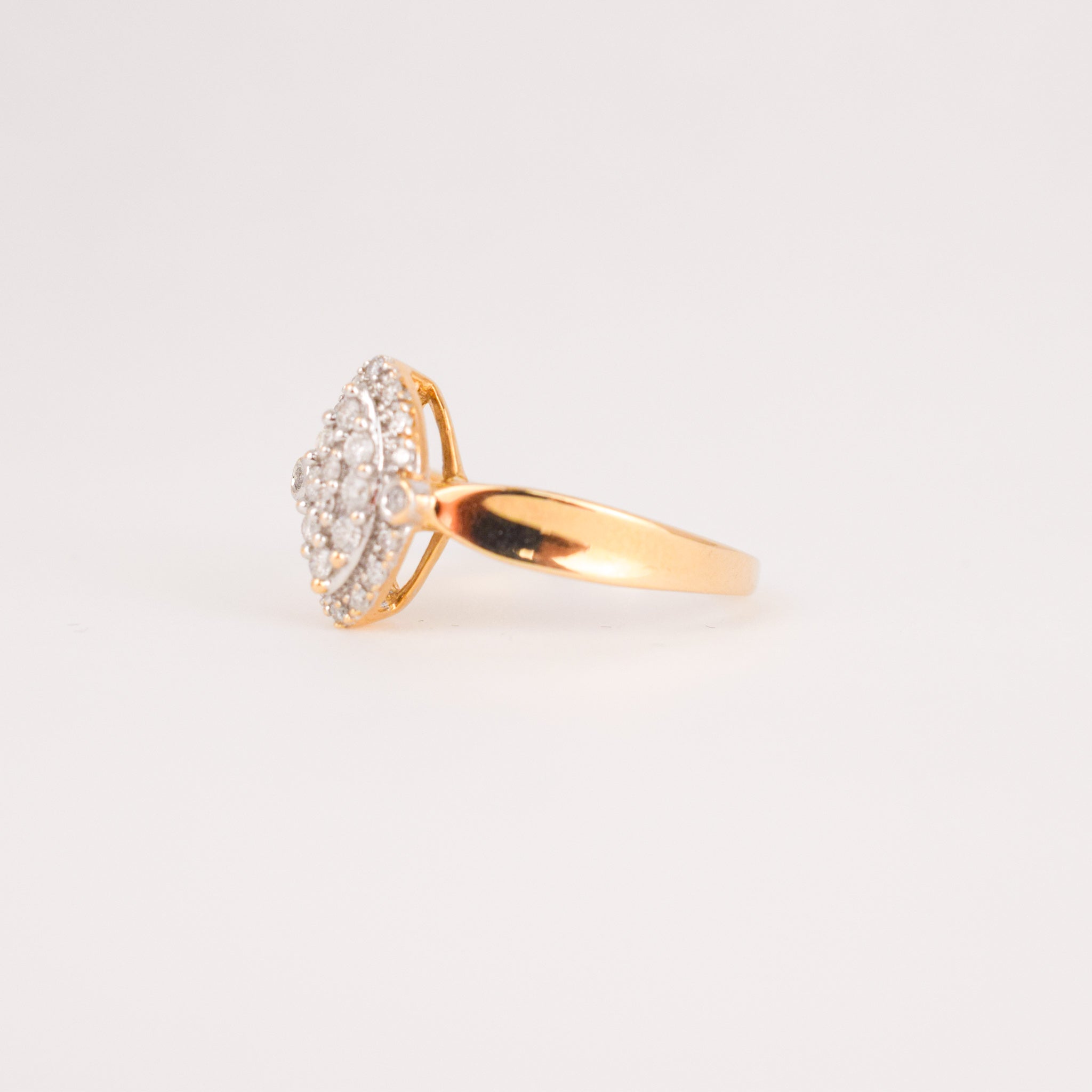 Diamond Navette Ring (10k)