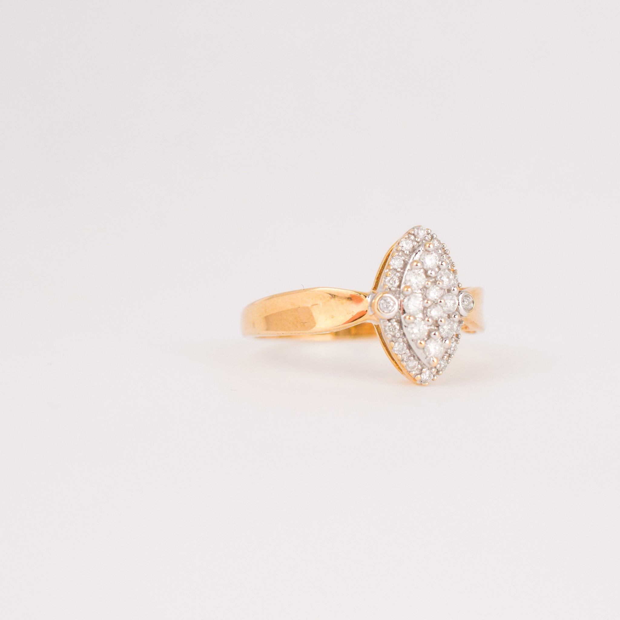 Diamond Navette Ring (10k)