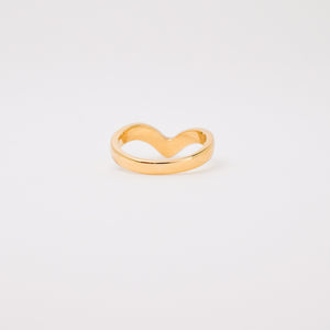 Diamond Wishbone Ring (10k)