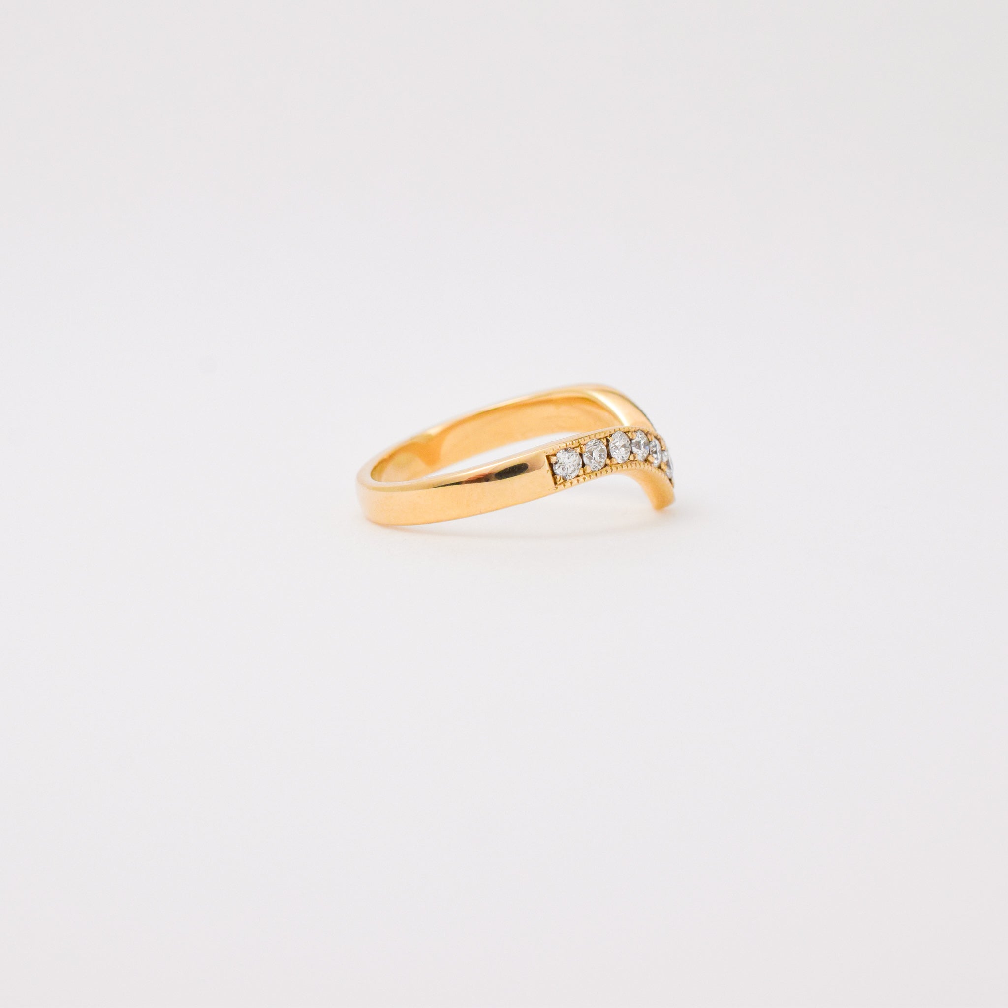 Diamond Wishbone Ring (10k)