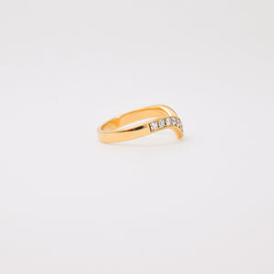 Diamond Wishbone Ring (10k)