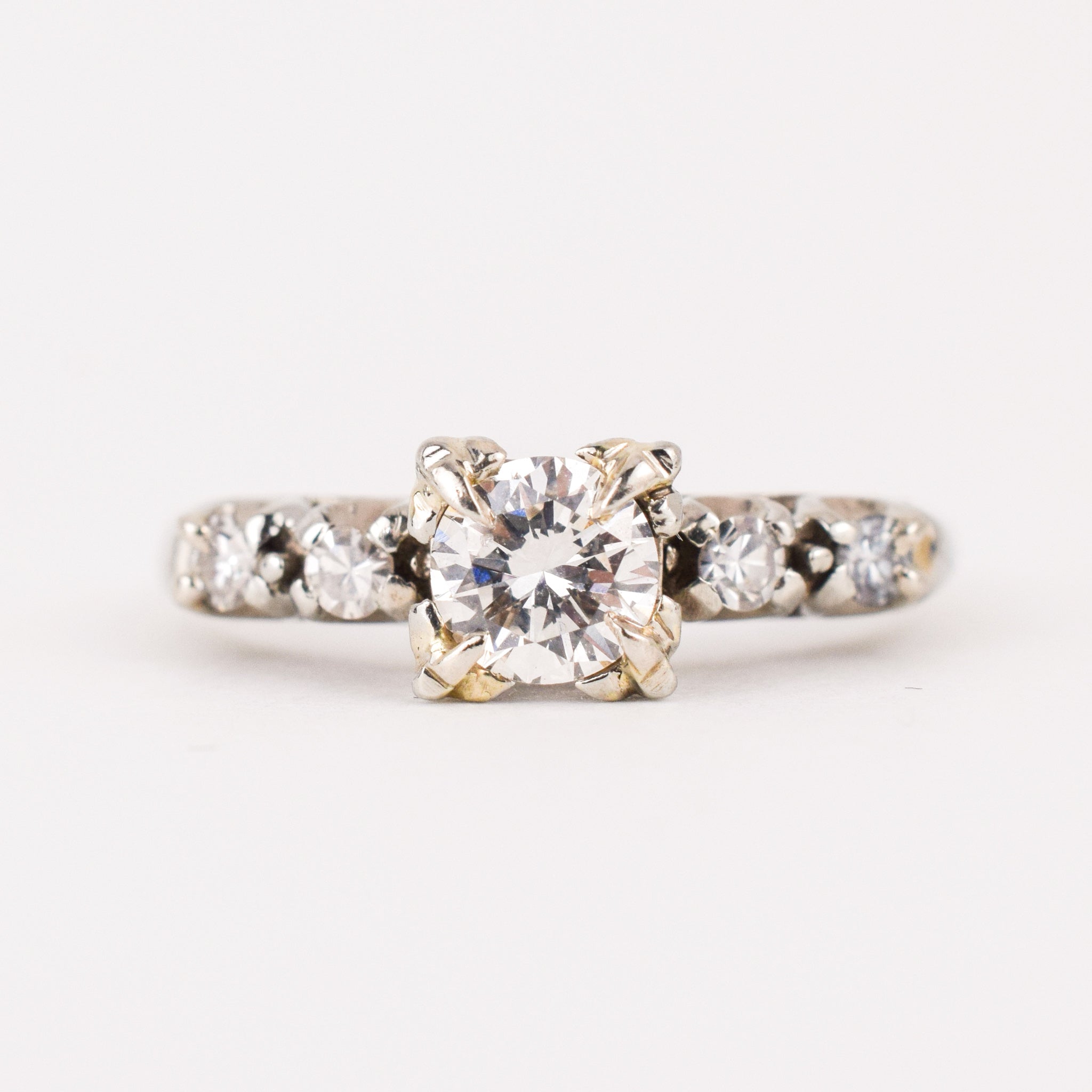 vintage diamond engagement ring, folklor vintage jewelry shop canada 