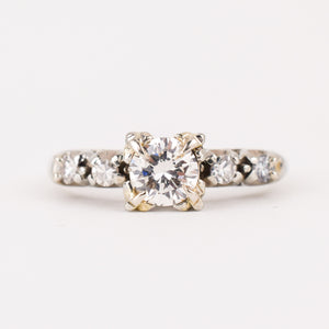vintage diamond engagement ring, folklor vintage jewelry shop canada 