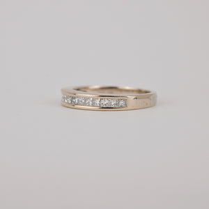 Vintage gold and diamond wedding band, folklor