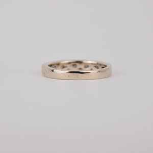 Vintage gold and diamond wedding band, folklor