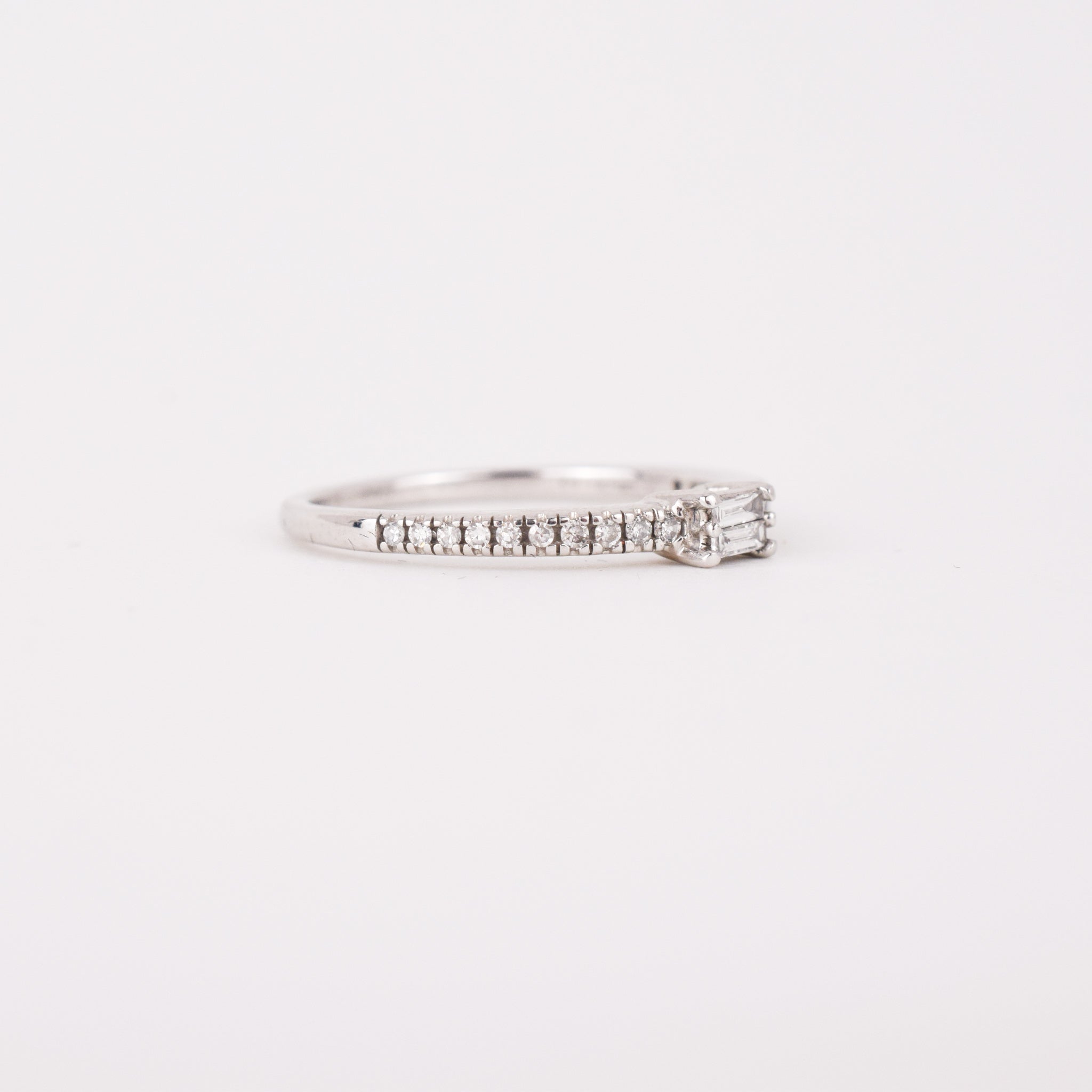 Rebel in Diamonds Baguette Ring (10k)