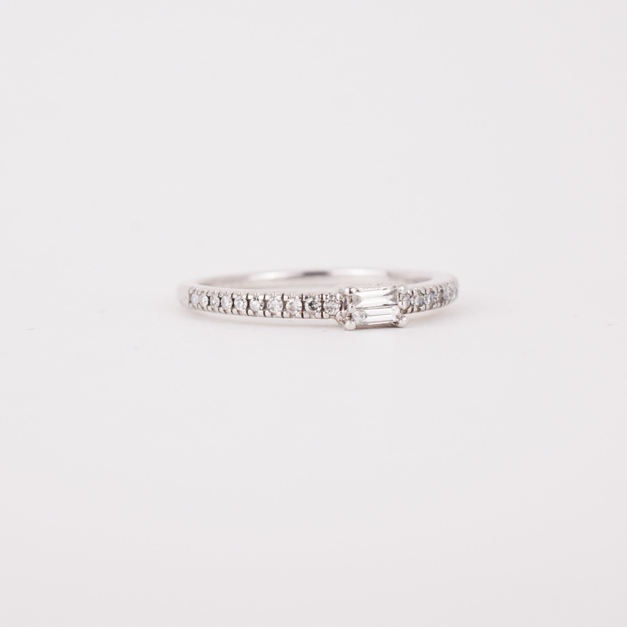 Rebel in Diamonds Baguette Ring (10k)