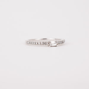 Rebel in Diamonds Baguette Ring (10k)