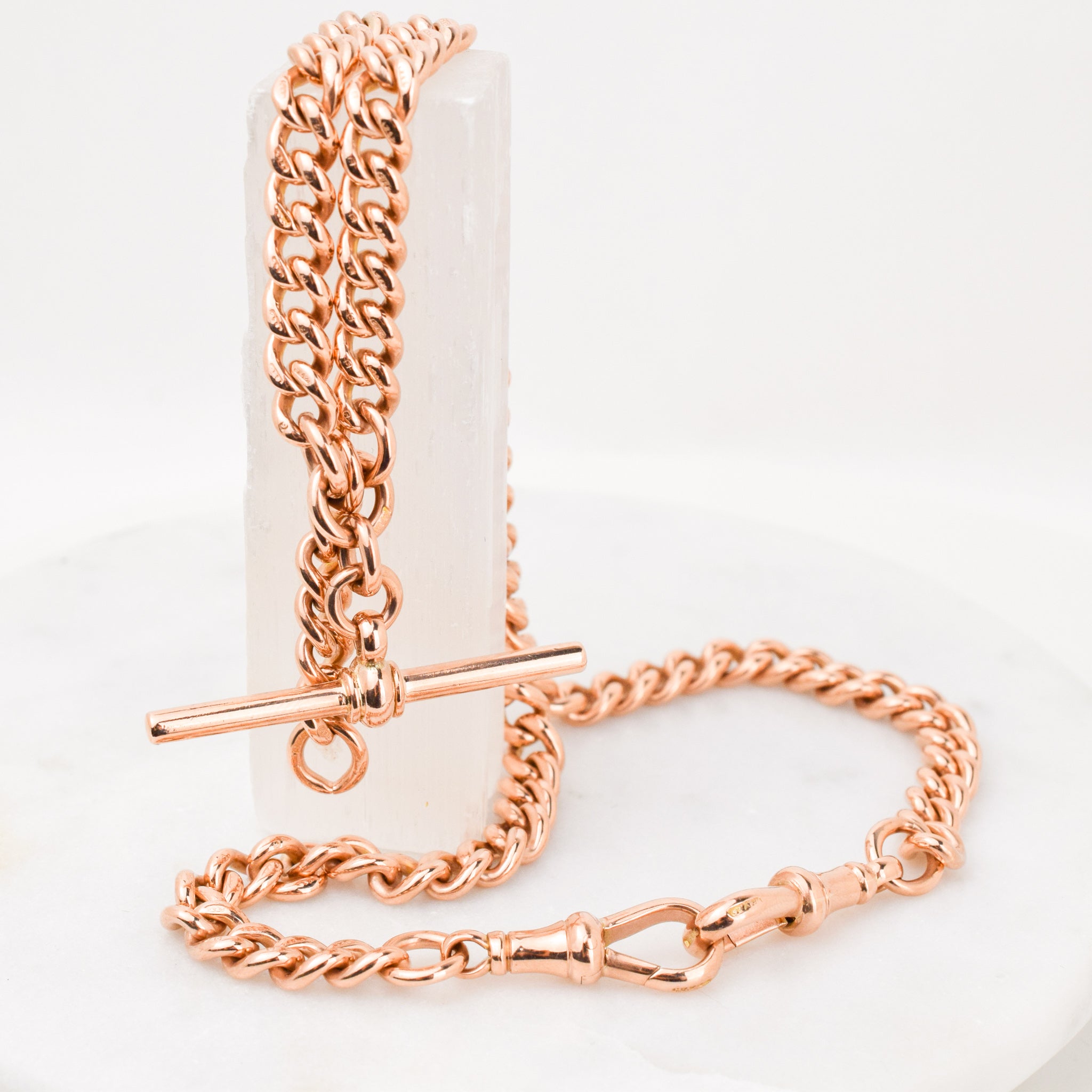 17" Double Albert Chain Pocket Watch Chain Necklace