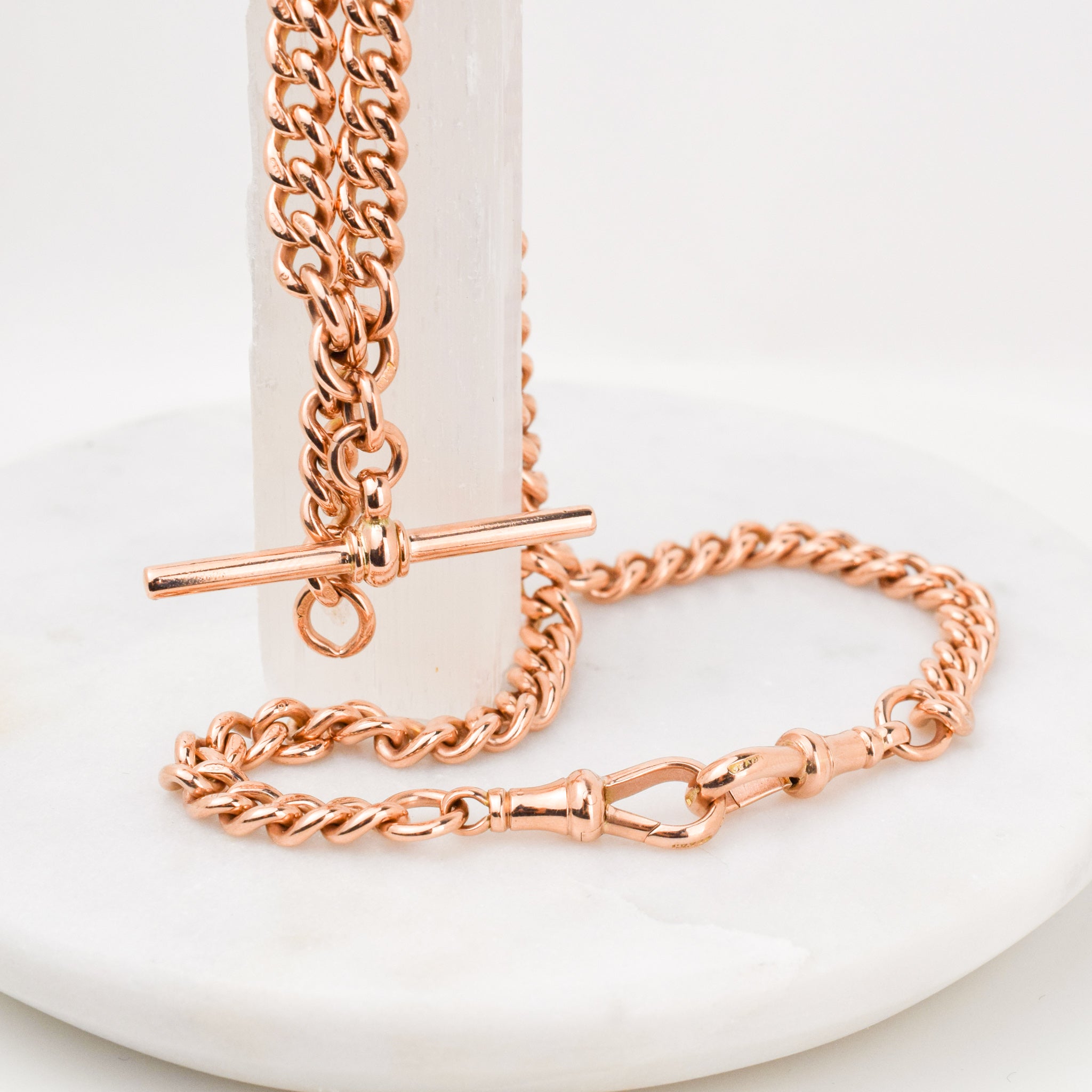 17" Double Albert Chain Pocket Watch Chain Necklace