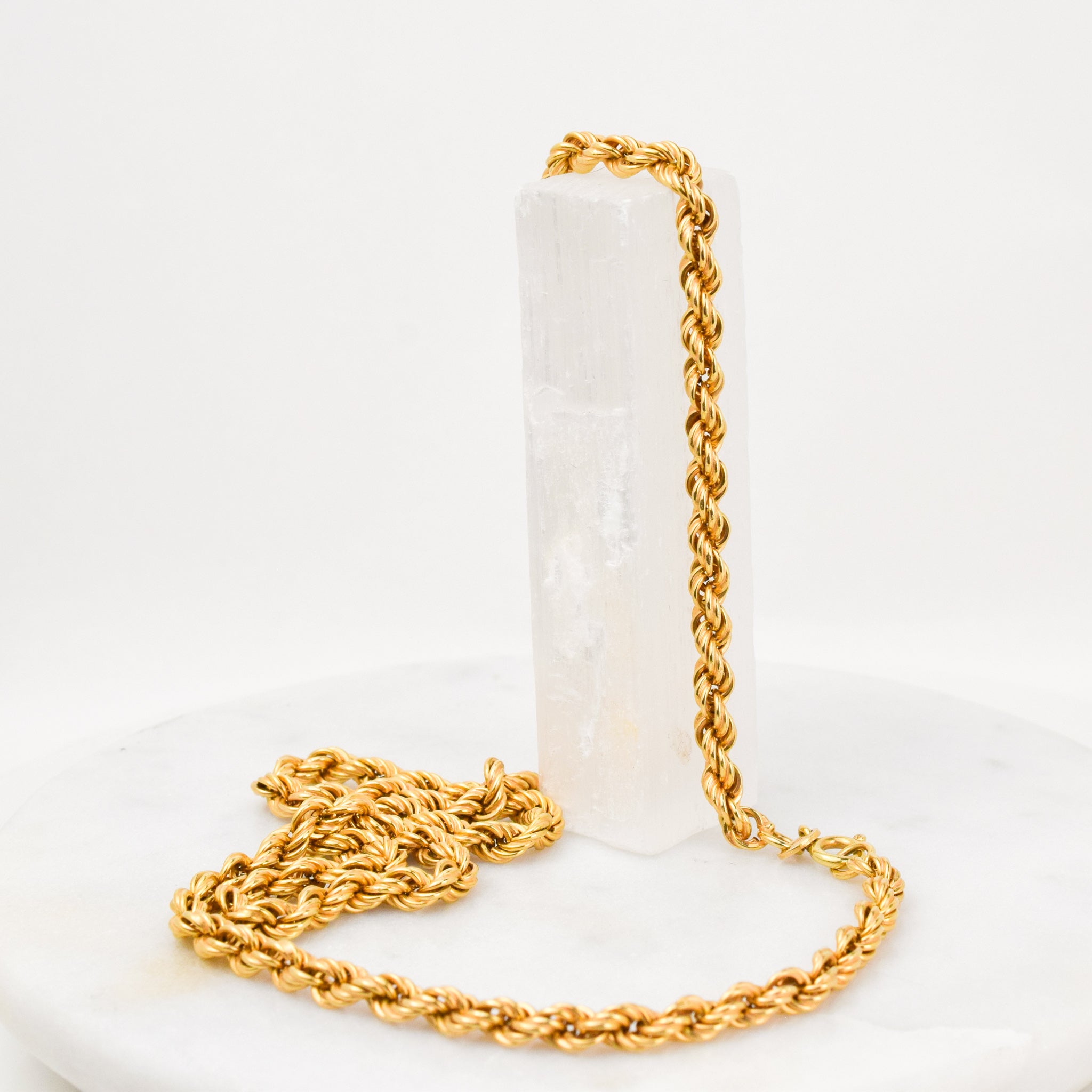 20" Golden Rope Chain Necklace (14k)